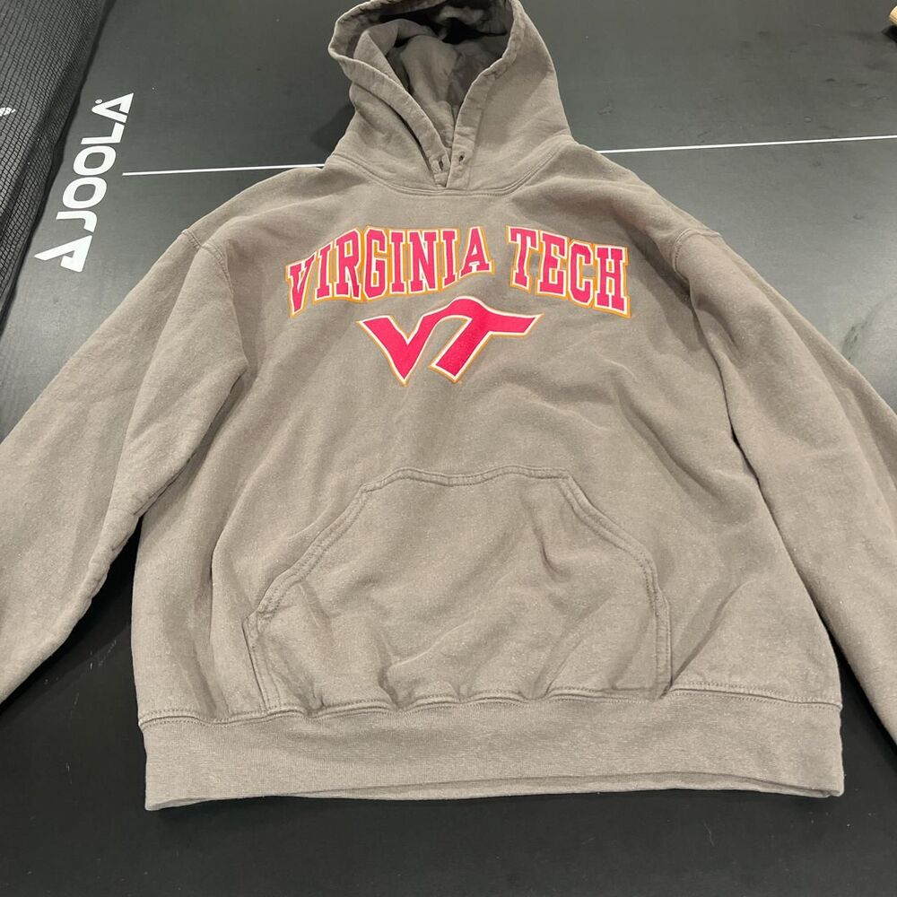 Colosseum Men's Grey and Brown Hoodie